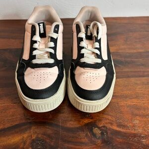 Puma‎ Karmen L Pink Black Platform Sneakers 388421-03 Girls Size 3C